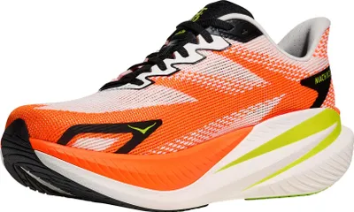 Image de Hoka M Mach X 3 - white / neon tangerine, taille:11