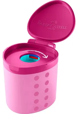 Produktbild von FABER-CASTELL Spitzdose Grippy pink