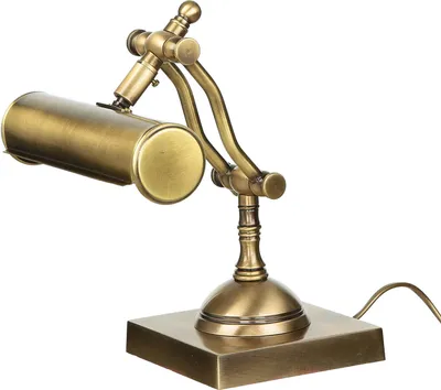 Produktbild von Bankerlampe Messing massiv verstellbar E14 26 cm klein in Bronze antik Tischleuchte Schreibtischlampe