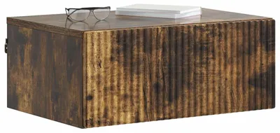 Obrázok produktu pre Nástenná nočná skrinka so zásuvkou Dymový dub 49 x 34,5 x 20 cm