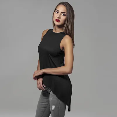 Immagine prodotto di Urban Classics Donna - Top in viscosa HiLo schwarz - L