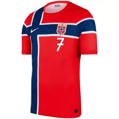 Immagine prodotto di #7 SØRLOTH  Maglia da casa della Norvegia per i Mondiali del 2026 TAGLIA:XXL