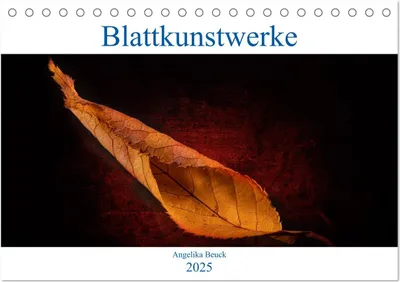 Produktbild von Blattkunstwerke (Tischkalender 2025 DIN A5 quer), CALVENDO Monatskalender