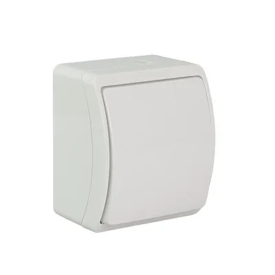 Image de Koala série apparente IP44 Blanc Interrupteur simple
