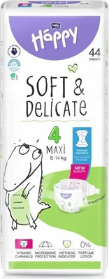 Obrázok produktu pre Bella Baby Happy Maxi 4 8-14 kg Plienky pre deti, 44 kusov.