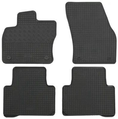Gummifußmatten Set für VW Touran 2 (2015-) + Tiguan 2 (2016-), 4-teilig, schwarz