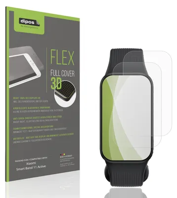 Zdjęcie produktu dla 2 sztuki folii ochronnej pełnej, matowej, do Xiaomi Smart Band 11 Active, folia pancerna, ochrona przed wstrząsami