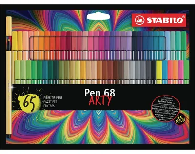 Produktbild von STABILO Premium-Filzstift -  Pen 68 - ARTY - 65er Pack - 65 verschiedene Farben