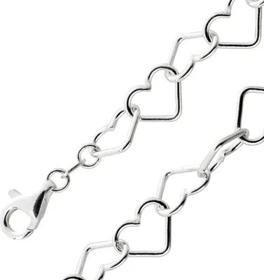 Produktbild von Damenarmband Silber 925 Herzdesign 18