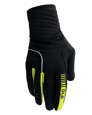 Zdjęcie produktu dla Rękawiczki rowerowe Alé Langfinger – WINDPROTECTION – żółto-czarne, rozmiar XL
