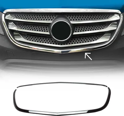 Image de Moulure de Grille de Calandre pour Mercedes Vito W447 2014-2019 Chromé Acier