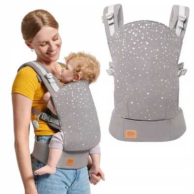 Immagine prodotto di Marsupiu Ergonomic Kinderkraft Nino, Pana La 20 Kg, Confetti Grey