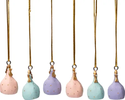 Image de Nääsgränsgården - Pendentif améthyste, rose, jade, set de 6