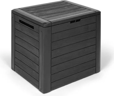 Produktbild von Kreher Kissenbox "Woodebox" in Anthrazit 140 Liter