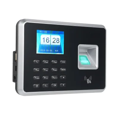 Obrázek produktu pro BISOFICE Biometrické docházkové zařízení pro zaměstnance, biometrický zápis, 1000 otisků prstů/1000 hesel/1000 odznaků, 5 jazyků, USB