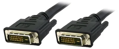 Produktbild von Techly 1.8m DVI-D, 1,8 m, DVI-D, DVI-D, Männlich, Männlich, Schwarz