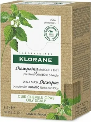 Produktbild von Klorane Shampoo-Maske 2in1 Brennnessel x8