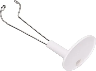 Produktbild von 1/6 Puppenständer, Kunststoff-Edelstahl-Salonhalter für 12 Zoll große Puppen, weiß