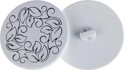 Obrázok produktu pre Gombík – sada 3 ks – priemer 40 cm – biela, čierna