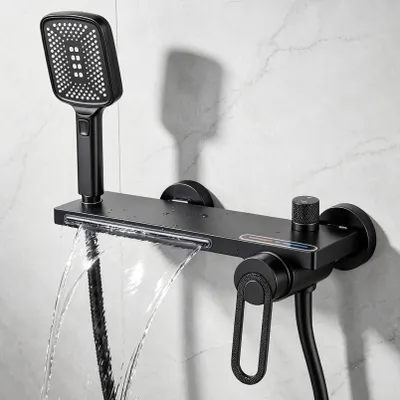 Productafbeelding van Badarmatuur, Watervalkraan met Handdouche en Regendouche