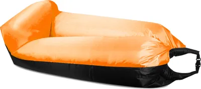Produktbild von Aga Aufblasbarer Lazy Bag 230x70 cm Schwarz/Orange