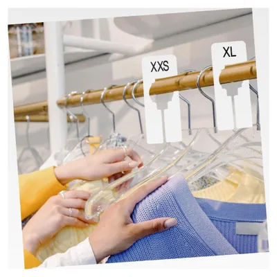 Produktbild von 16 Stück Kleidertrenner aus Kunststoff zur Größenunterteilung für die Schrankorganisation