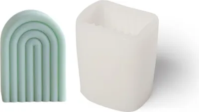 Produktbild von Silikon-Kerzenform Regenbogenbogen 87x76x57 mm