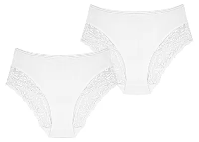 Produktbild von Triumph Damen Maxislip 2-Pack Ladyform Soft - WHITE - Größe 44