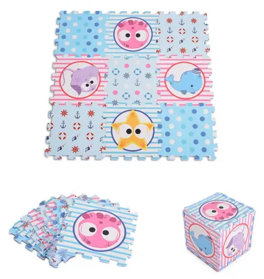 Produktbild von Cangaroo Zeewereld 9 Stück Schaumstoffpuzzlematte 3083