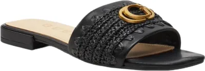 Obrázok produktu pre Dámske mules GUESS Tamarra Black | Pohodlné nazúvacie mules z umelej kože | Pravá koža, dizajn s logom | Veľkosť 36 EU