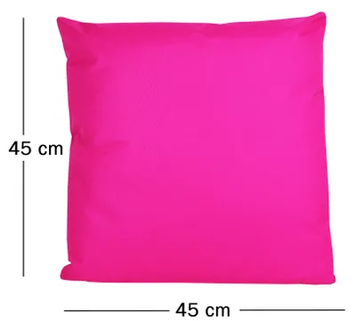 Produktbild von JACK 1x 45x45cm Outdoor Lounge Kissen Dekokissen inkl. Füllung Wasserabweisend Sitzkissen Garten Stuhl Lotus Effekt, Farbe:Pink