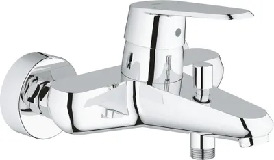 Image de Grohe Eurodisc Cosmopolitan Mitigeur monocommandé pour bain, montage apparent, inverseur automatique, saillie 184mm, 33390002