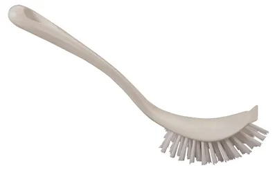 Produktbild von haug bürsten Rondo Spülbürste oval in Weiß mit Schaber - 33800