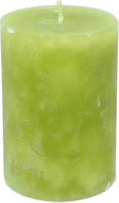 Produktbild von Stumpenkerze durchgefärbt limone 10 x Ø 7 cm