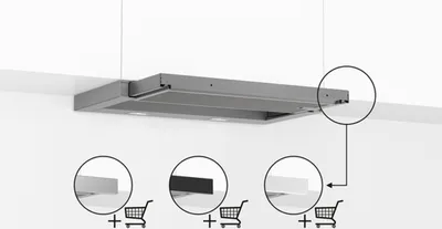 Zdjęcie produktu dla Bosch Serie 2 DFL063W56, 328 m³/h, Obiegowe, D, A, C, 64 dB