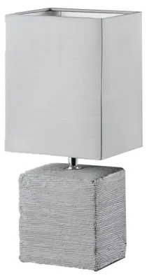 Immagine prodotto di Lampada da tavolo PING grigia 1xE14x40W Vetroceramica / gesso dimensioni: 29x13x11 cm IP20 RL