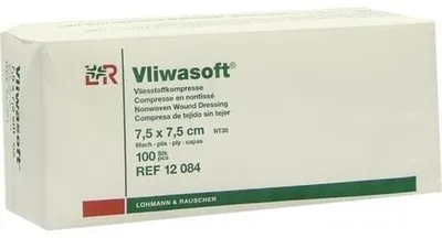 Produktbild von VLIWASOFT Vlieskompressen unsteril 7,5x7,5 cm 6l.