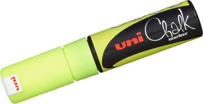 Produktbild von Flüssige Kreidemarker Uni-Ball PWE-8K Fluor Gelb 6 Stück