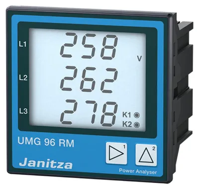 Image de JANITZA UMG 96RM-M Appareil de mesure universel UMG96RM-M, M-Bus L-N : 10-300VAC L-L : 18-520VAC