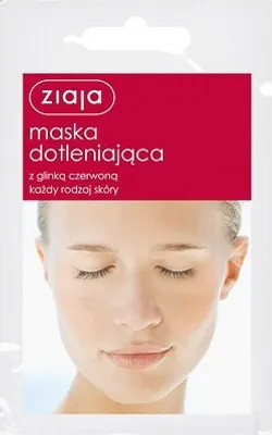 Produktbild von Ziaja Maska dotleniająca z glinką czerwona, 7 ml