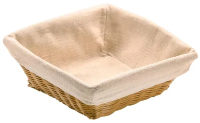 Produktbild von Brotkorb mit Stoffeinsatz, 24 x 24 cm, Kesper