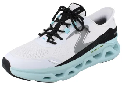 Produktbild von SKECHERS Slip-ins Herren Schlupfsneaker weiß hellblau Mesh - Größe: 43