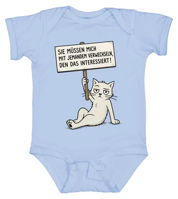 Zdjęcie produktu dla "Musisz mnie pomylić z kimś" - body dla dziecka, jasnoniebieskie, rozmiar 12/18. (Sarkastyczne stwierdzenie)