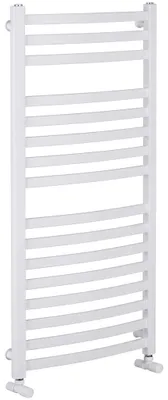 Zdjęcie produktu dla Grzejnik łazienkowy Paolo - przyłącze boczne - 604W - biały, połyskliwy - 1090x550 mm