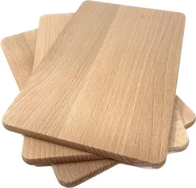 Obrázek produktu pro Snídaňový stolek z přírodního bukového dřeva, 22 x 14 x 1 cm (sada 3 kusů)