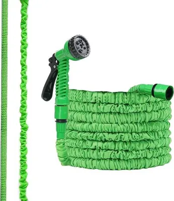 Produktbild von Famanu Gartenschlauch 16 m flexibel mit 7 Funktionen - Grün