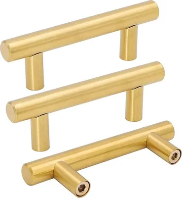 Produktbild von 15 Stück Schrankgriffe Gold 64mm Griffe für Küchenschränke Möbelgriffe Gold Türgriffe Küche Griffe Möbel Gold Möbelgriffe Edelstahl Küchenschrank Griffe