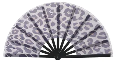 Produktbild von Faltbarer Handfächer für Damen und Herren mit Lederoptik, 23 x 42 cm