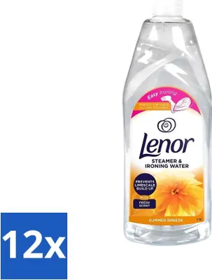 Produktbild von Lenor Bügelwasser Sommerbrise 1 Liter - Vorteilspack - 12 Stücke