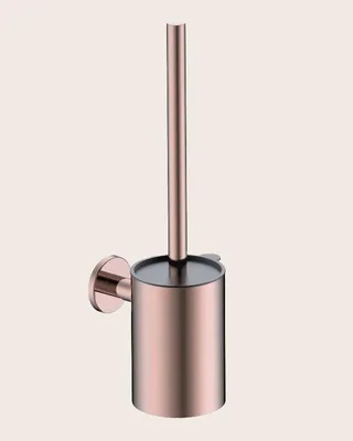 Immagine prodotto di Portascopino wc a muro oro rosa spazzolato Minimal